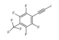 1,2,4,5-tetrafluoro-3-(iodoethynyl)-6-(trifluoromethyl)benzene Structure