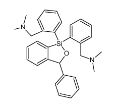 1,1-bis<2-((dimethylamino)methyl)phenyl>-3-phenyl-2-oxa-1-silaindan结构式