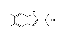 2-(4,5,6,7-tetrafluoroindol-2-yl)propan-2-ol Structure