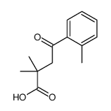 2,2-DIMETHYL-4-(2-METHYLPHENYL)-4-OXOBUTYRIC ACID Structure