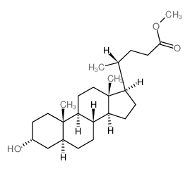 Cholan-24-oic acid,3-hydroxy-, methyl ester, (3a,5a)- structure