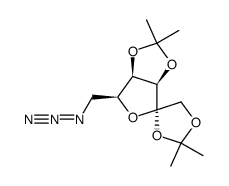 .alpha.-L-Tagatofuranose, 6-azido-6-deoxy-1,2:3,4-bis-O-(1-methylethylidene)-结构式