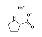 (S)-Pyrrolidine-2-carboxylic acid, sodium salt structure