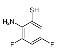 2-氨基-3,5-二氟苯硫醇(9ci)结构式