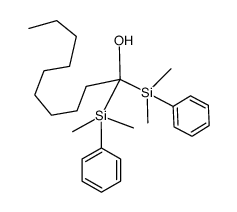 1,1-bis(dimethyl(phenyl)silyl)decan-1-ol Structure