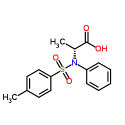 N-[(4-Methylphenyl)sulfonyl]-N-phenyl-D-alanine结构式