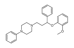 1-[3-(2-methoxyphenoxy)-3-phenylpropyl]-4-phenylpiperazine结构式