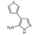 4-(thiophen-3-yl)-1H-pyrazol-5-amine Structure