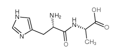 (S)-2-((S)-2-氨基-3-(1H-咪唑-4-基)丙胺基)丙酸图片