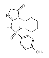 N-(1-cyclohexyl-5-oxo-4H-imidazol-2-yl)-4-methyl-benzenesulfonamide Structure