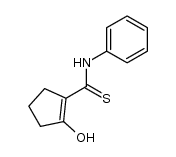 2-Hydroxycyclopenten-(1)-thiocarbonsaeure-anilid结构式