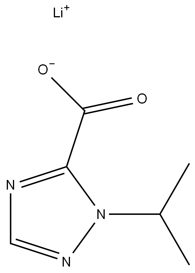 1-异丙基-1H-1,2,4-三唑-5-甲酸锂结构式