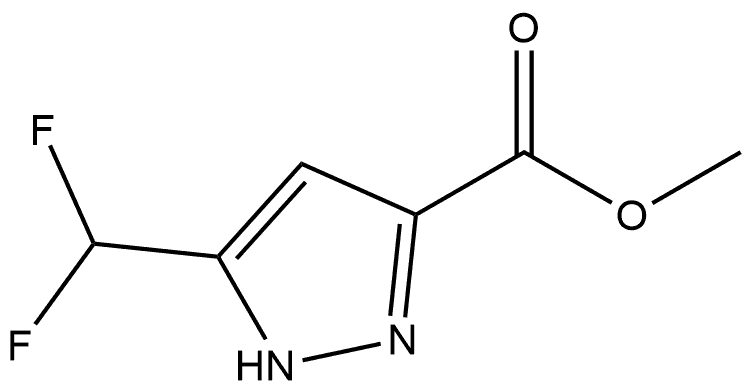 5-Difluoromethyl-2H-pyrazole-3-carboxylic acid methyl ester Structure