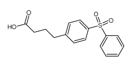 4-(p-Benzolsulfonyl-phenyl)-buttersaeure结构式