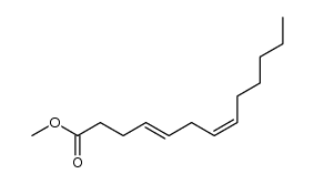 methyl 4E,7Z-tridecadienoate结构式