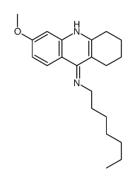 9-Acridinamine, 1,2,3,4-tetrahydro-N-heptyl-6-methoxy- structure