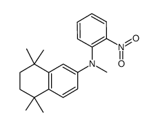 methyl(2-nitrophenyl)(5,5,8,8-tetramethyl-5,6,7,8-tetrahydronaphtalen-2-yl)amine Structure