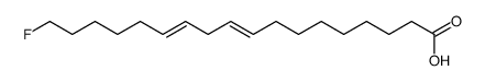 18-fluorooctadeca-9,12-dienoic acid结构式