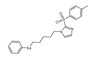 1-[5-(phenylselanyl)pentyl]-2-tosyl-1H-imidazole结构式