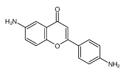 4H-1-Benzopyran-4-one,6-amino-2-(4-aminophenyl)-(9CI) Structure