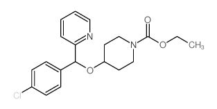 4-((4-氯苯基)(吡啶-2-基)甲氧基)哌啶-1-羧酸乙酯图片