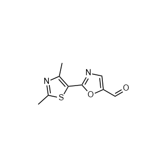 2-(2,4-Dimethylthiazol-5-yl)oxazole-5-carbaldehyde structure