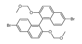 (S)-6,6'-二溴-2,2'-双(甲氧基甲氧基)-1,1'-联萘酚结构式