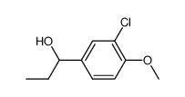 (+/-)-1-(3'-chloro-4'-methoxyphenyl)-1-propanol结构式