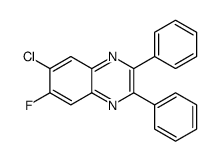 6-chloro-7-fluoro-2,3-diphenylquinoxaline structure