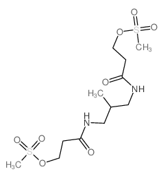 Propanamide,N,N'-(2-methyl-1,3-propanediyl)bis[3-[(methylsulfonyl)oxy]- (9CI) Structure