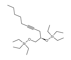 (R)-1,2-bis[(triethylsilyl)oxy]-4-decyne Structure