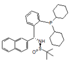 [S(R)]-N-[(R)-[2-(Dicyclohexylphosphino)phenyl]-2-naphthalenylmethyl]-2-dimethyl-2-propanesulfinamide picture