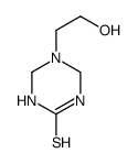 tetrahydro-5-(2-hydroxyethyl)-1,3,5-triazine-2(1H)-thione structure