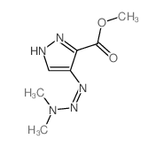 1H-Pyrazole-3-carboxylicacid, 4-(3,3-dimethyl-1-triazen-1-yl)-, methyl ester结构式