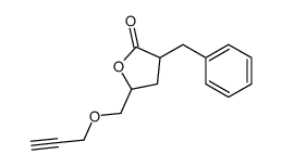 4,5-Dihydro-3-(phenylmethyl)-5-[(2-propynyloxy)methyl]-2(3H)-furanone结构式