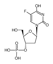 5-fluoro-2'-deoxy-[3']uridylic acid结构式