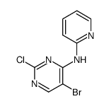 (5-bromo-2-chloro-pyrimidin-4-yl)-pyridin-2-yl-amine结构式