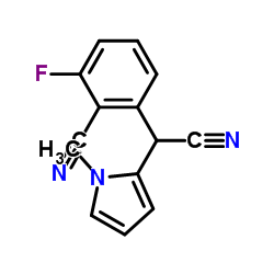 2-(2-CYANO-3-FLUOROPHENYL)-2-(1-METHYL-1H-PYRROL-2-YL)ACETONITRIL Structure