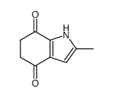 1H-Indole-4,7-dione,5,6-dihydro-2-methyl-(9CI)结构式