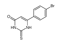 6-(4-bromophenyl)-2-thioxo-2,3-dihydropyrimidin-4(1H)-one结构式