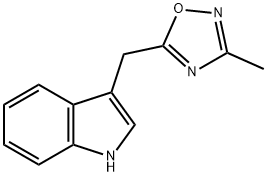 3-[(3-Methyl-1,2,4-oxadiazol-5-yl)methyl]-1H-indole Structure