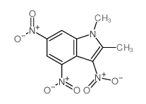 1H-Indole,1,2-dimethyl-3,4,6-trinitro- Structure