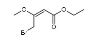 ethyl (E)-4-bromo-3-methoxy-2-butenoate Structure