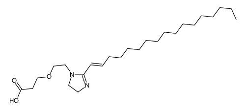 3-[2-[2-(heptadecenyl)-4,5-dihydro-1H-imidazol-1-yl]ethoxy]propionic acid Structure