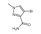 4-bromo-1-methyl-1H-pyrazole-3-carboxamide结构式