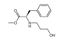 N-(3-hydroxypropyl)-D-phenylalanine methyl ester结构式