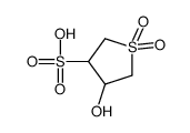 4-hydroxy-1,1-dioxothiolane-3-sulfonic acid Structure