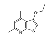 (9CI)-3-乙氧基-4,6-二甲基-噻吩并[2,3-b]吡啶结构式