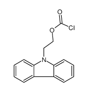 2-carbazol-9-ylethyl carbonochloridate结构式