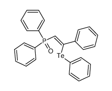 (Z)-diphenyl(2-phenyl-2-(phenyltellanyl)vinyl)phosphine oxide Structure